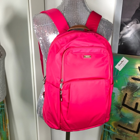 pink tumi backpack